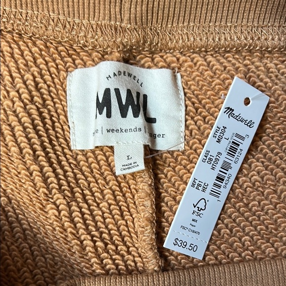 Madewell Light Orange Casual Shorts. NWT - Picture 5 of 7